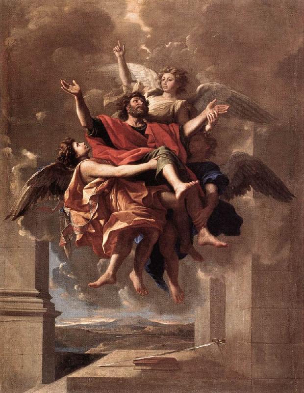 Nicolas Poussin The Ecstasy of St Paul oil painting image